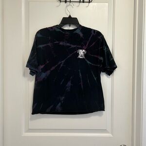 Tie-Dye T-Shirt with Dog Graphic